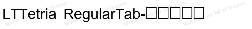 LTTetria RegularTab字体转换